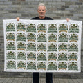 Wide gang sheet packed with customer artwork