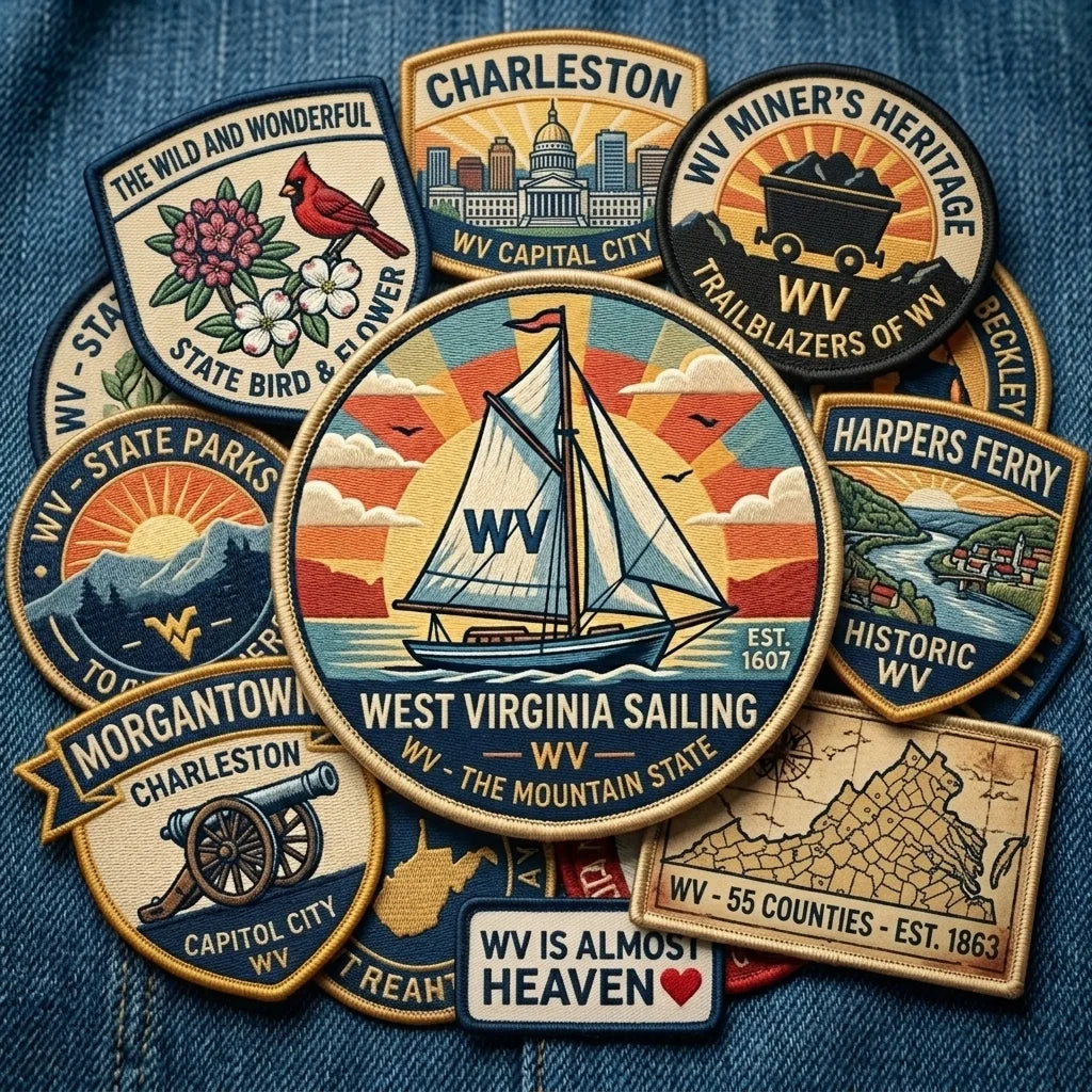Custom patch samples for apparel and merchandise