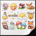 Colorful custom sticker sheet