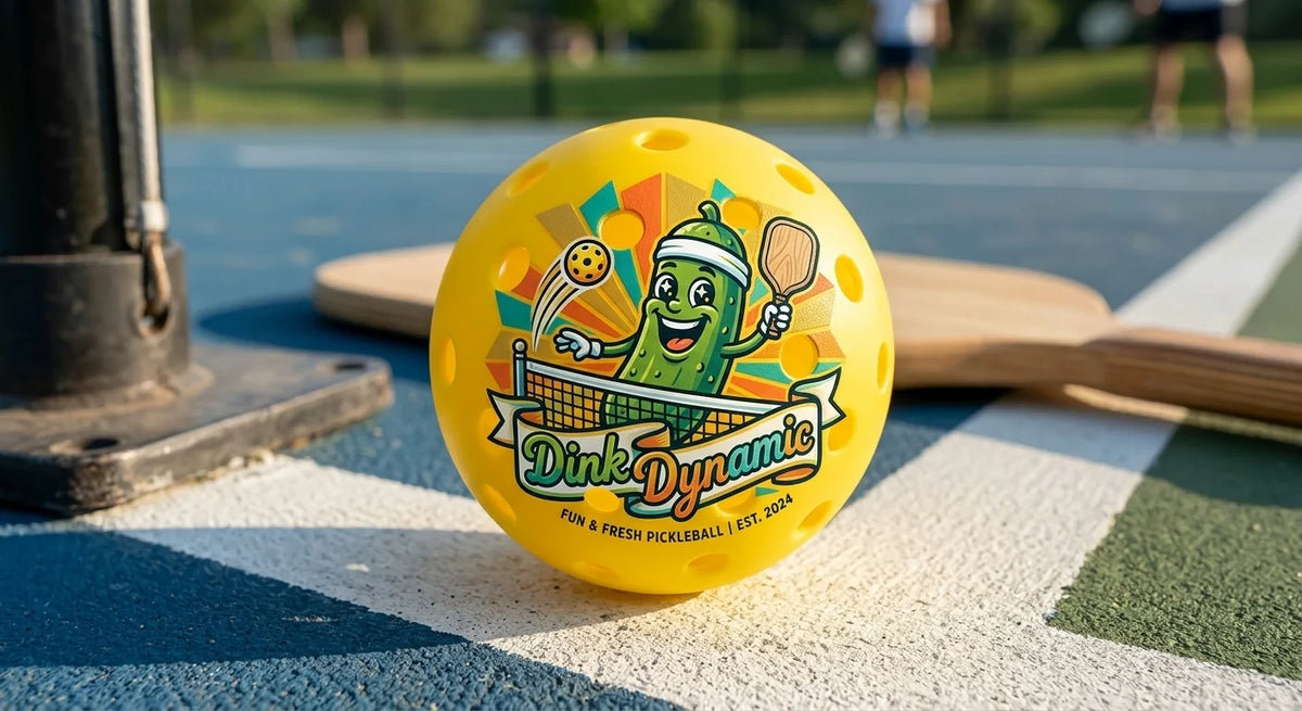 Custom printed pickleball