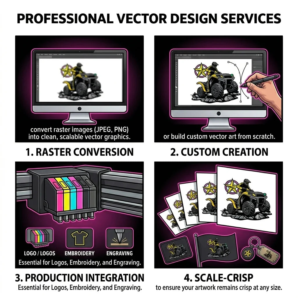 Professional vector artwork cleanup sample