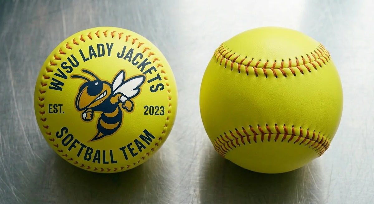 Custom printed softball